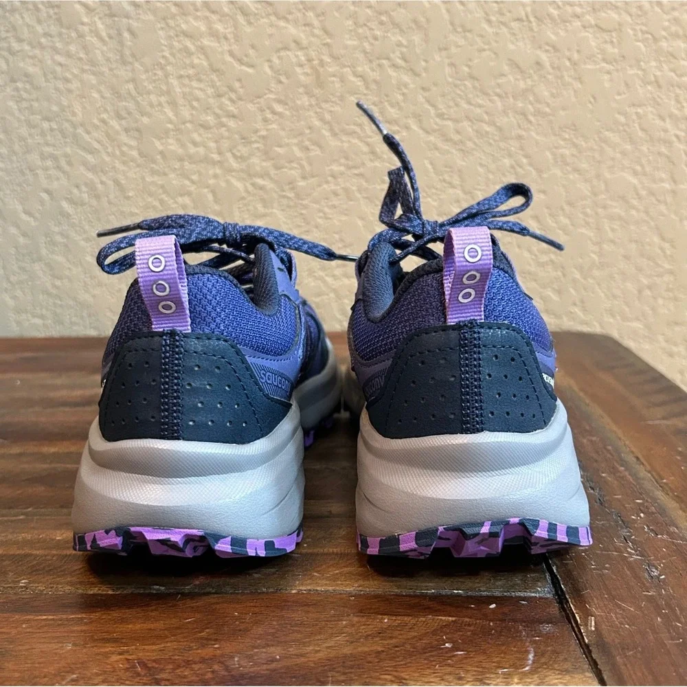 Saucony Excursion TR17 Trail Running Shoes Womens 6.5 Purple Hiking Sneakers - Picture 5 of 11